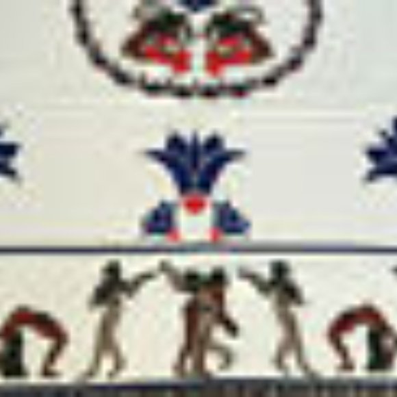 Vtg Egyptian Hieroglyph Egypt Theme Rectangular 58x70" Tablecloth Cleopatra - Picture 5 of 6